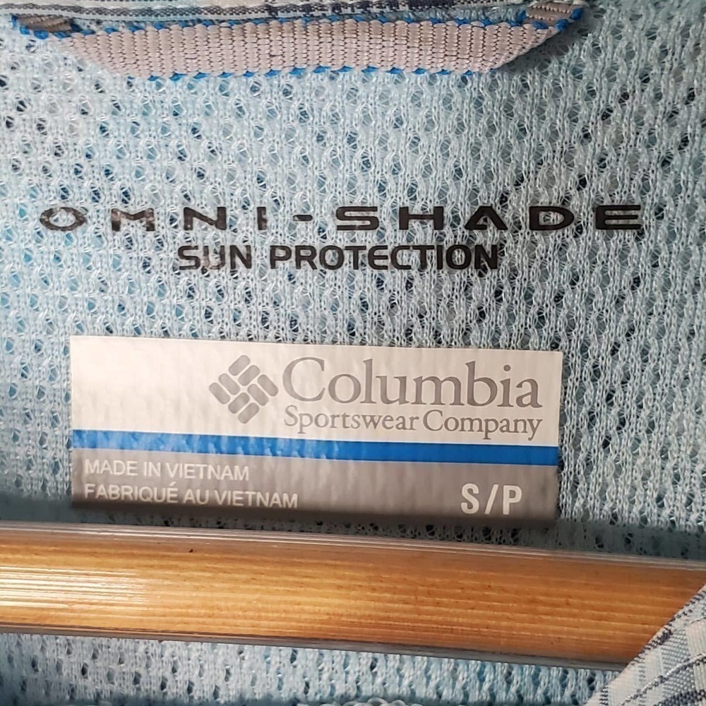 Columbia Silver Ridge Plaid Long Sleeve Shirt Blue Size Small - Picture 8 of 13
